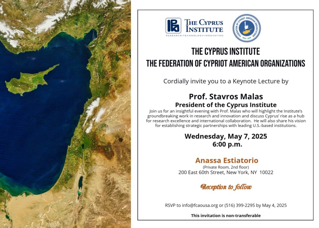 THE CYPRUS INSTITUTE - THE FEDERATION OF CYPRIOT AMERICAN ORGANIZATIONS ...